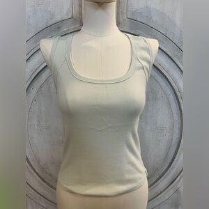 We The Free Mint Green Fitted Sleeveless Tank Top